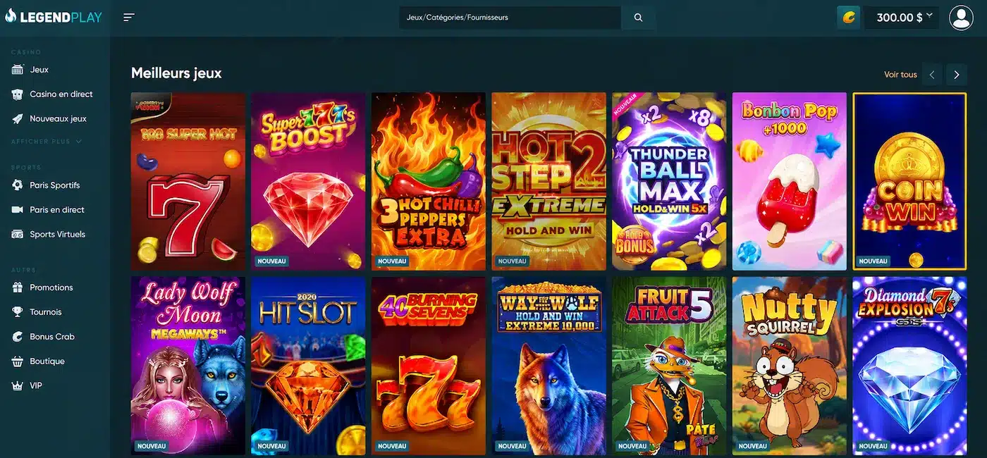 Legendplay gambling site